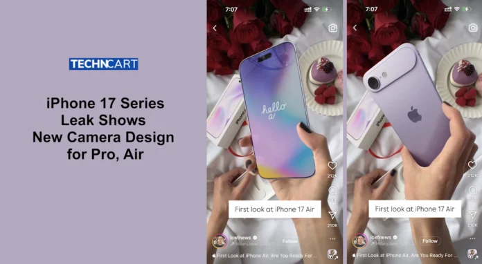 iPhone 17 Series Leak Shows New Camera Design for Pro, Air